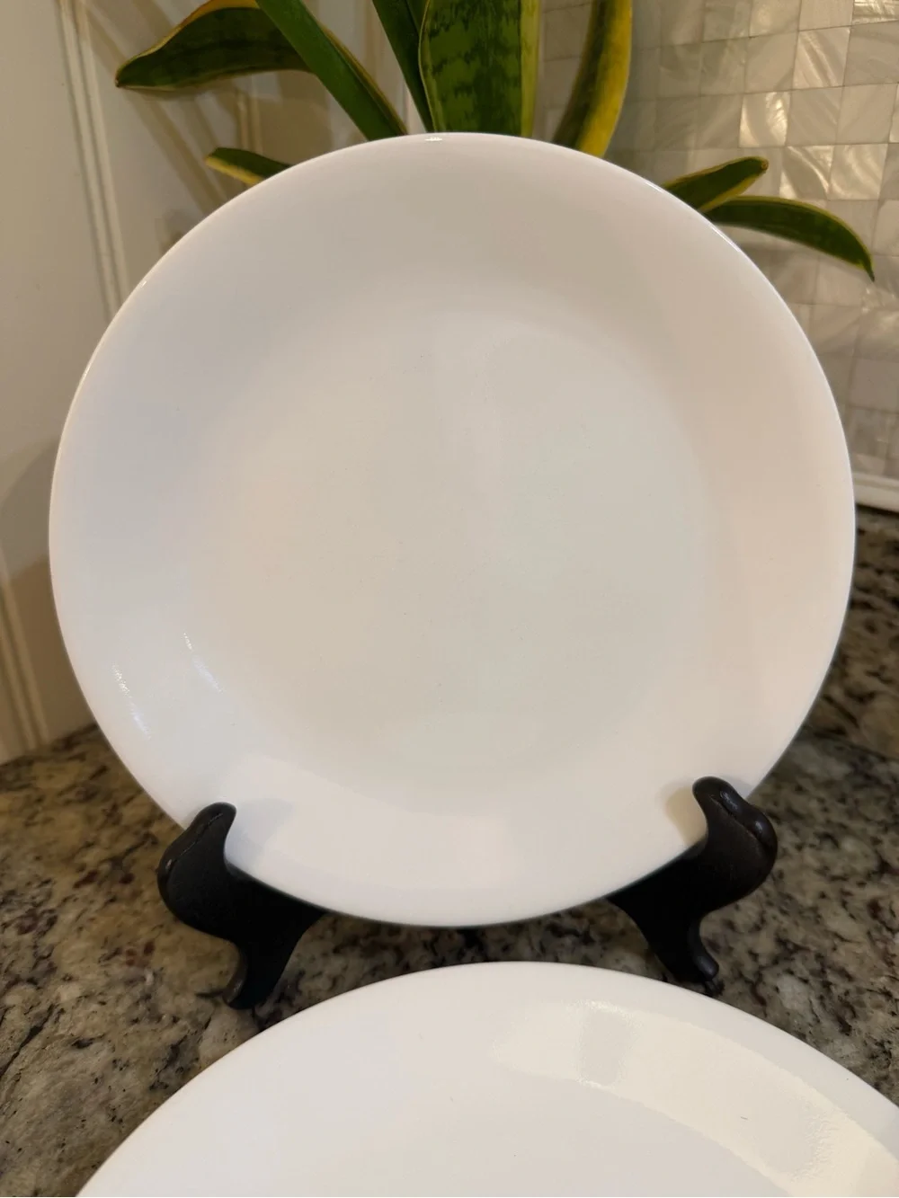 Corelle Winter Frost White Classic White Salad Luncheon Plates 8.5” Set of 6